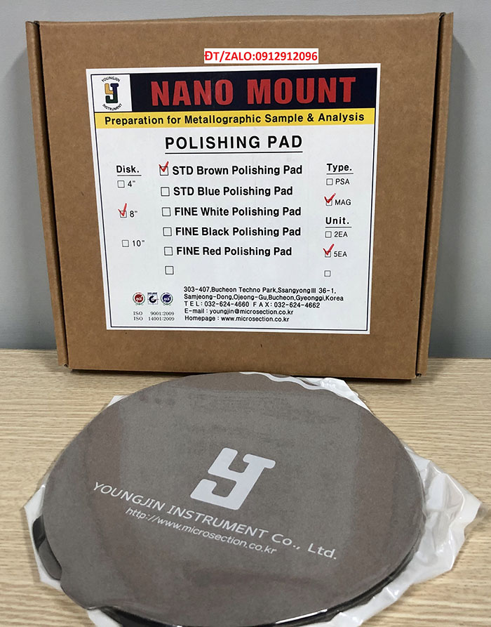 8" Mag - STD Brown Polishing Pad